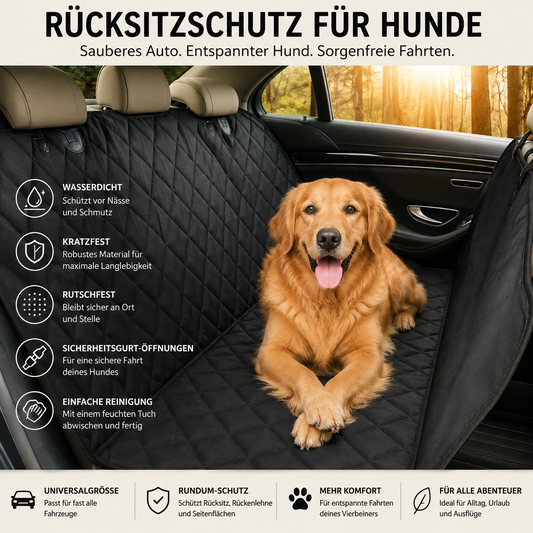 EaseLife™ AutoProtect – Premium Rücksitzschutz für Hunde