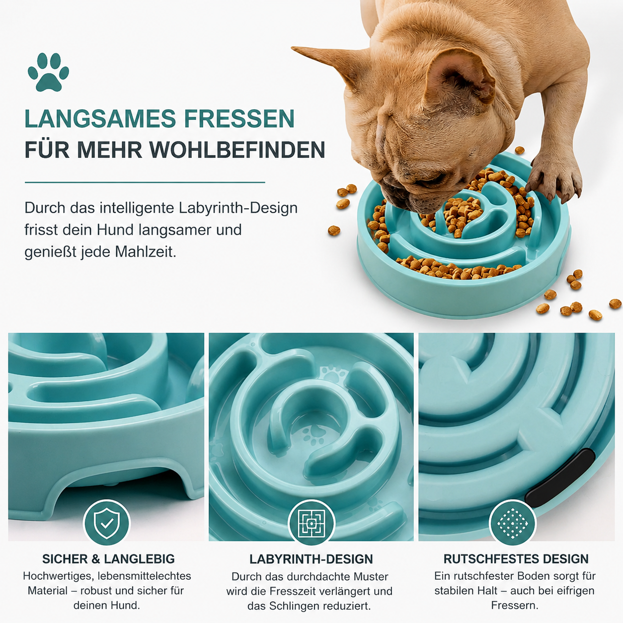 EaseLife™ CalmBowl – Anti-Schling-Napf für Hunde