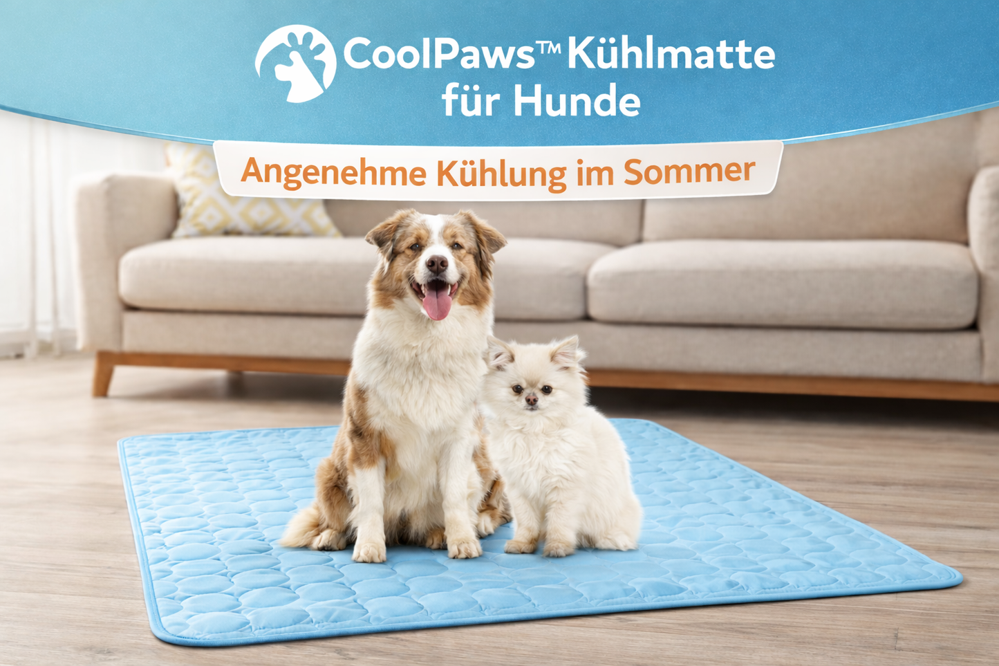 🐾 CoolPaws™ Kühlmatte für Hunde